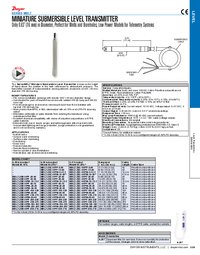 Thumbnail of document Brochure - MBLT - Miniature Submersible Level Transmitter